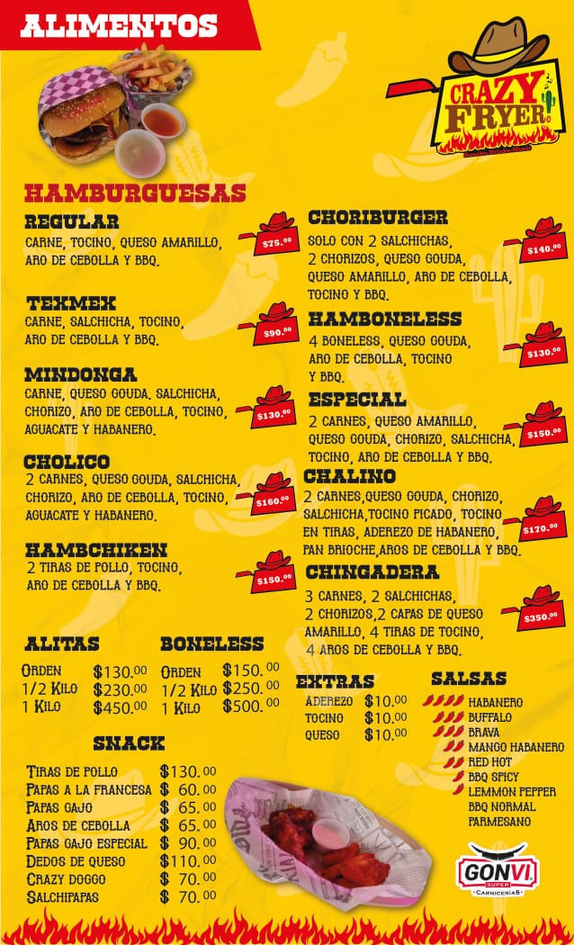 Los productos de nuestro menú